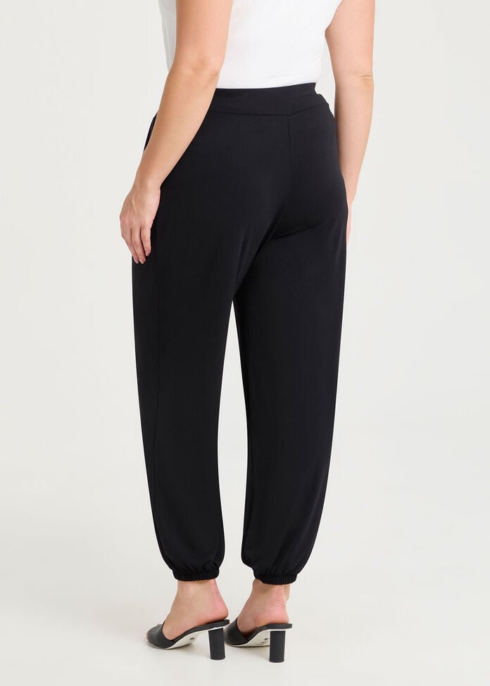 Harem Tapered Evening Pant, BLACK, hi-res
