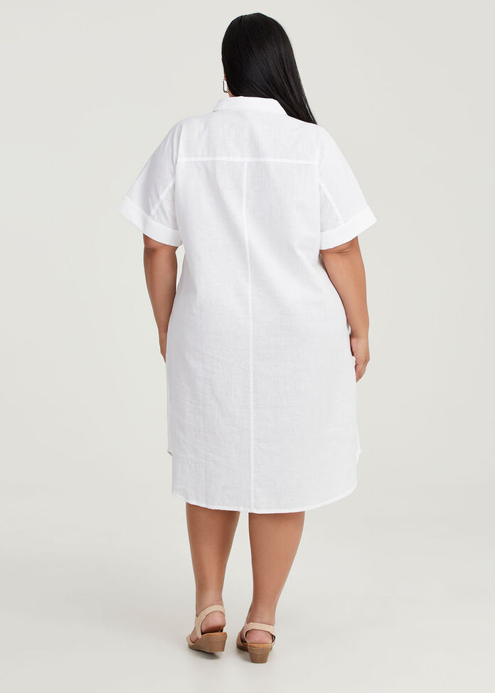 white linen shirt dress australia Byron Oversized Linen Shirt Dress, White