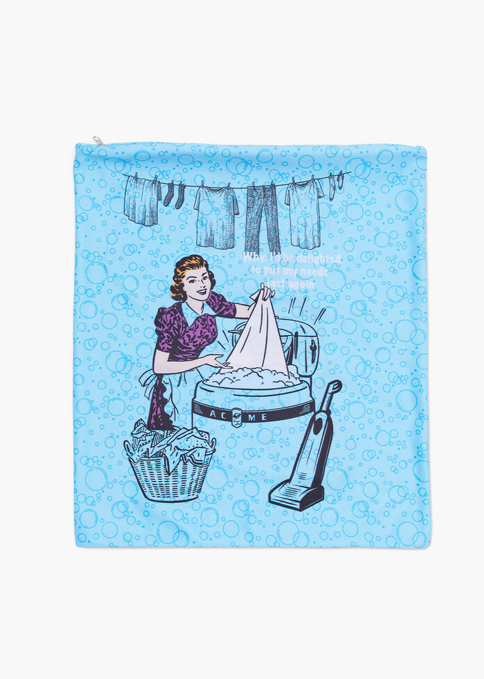 Retro Lady Laundry Bag, , hi-res