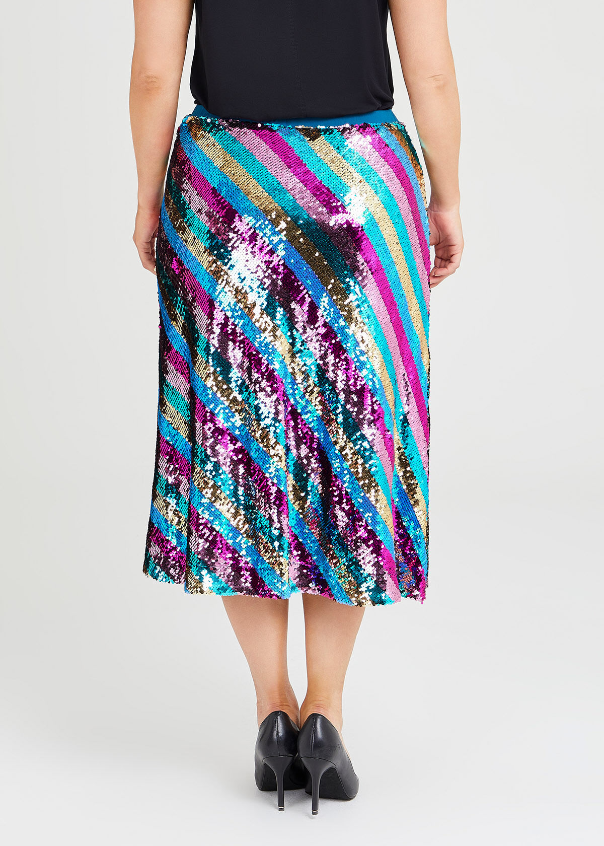 Rainbow skirt sequin discount