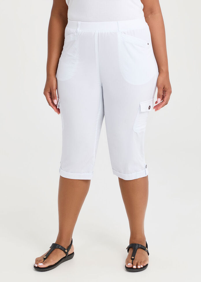 Castaway Rib Cargo Crop Pant, , hi-res