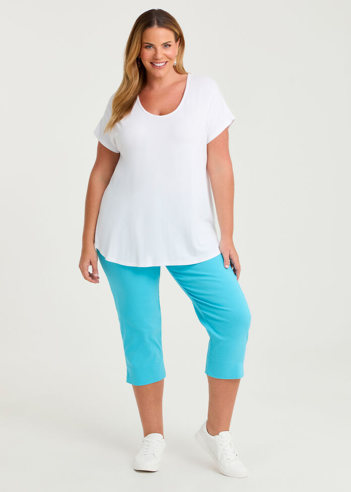 Expose Split Hem Crop Pant, , hi-res