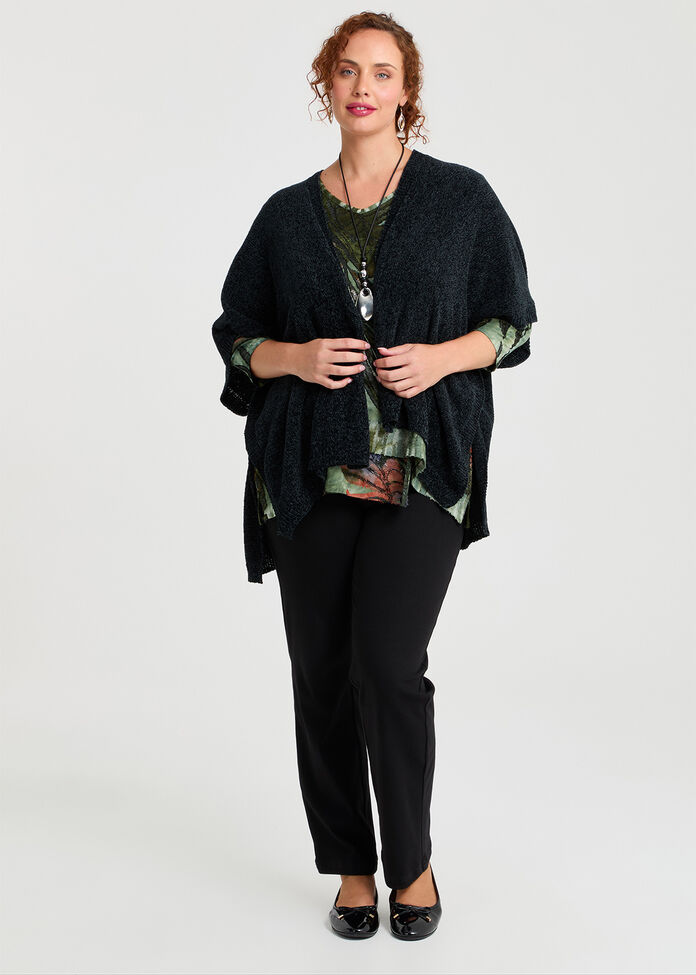 Chenille Cape, , hi-res
