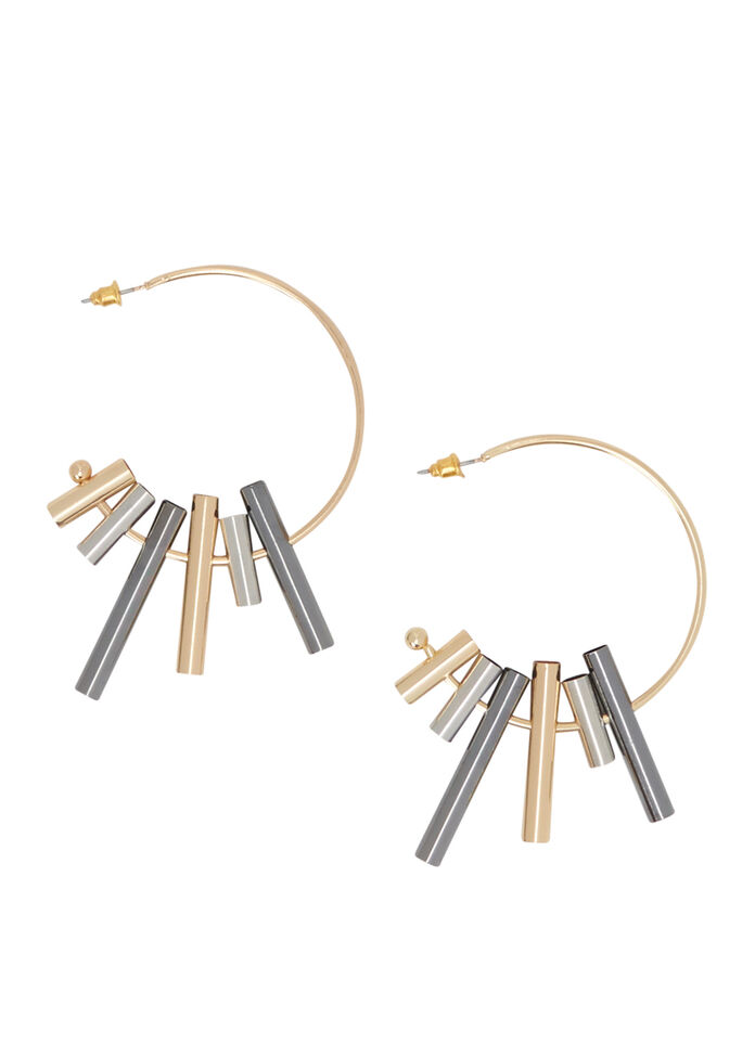 Tube Hoop Earrings, , hi-res