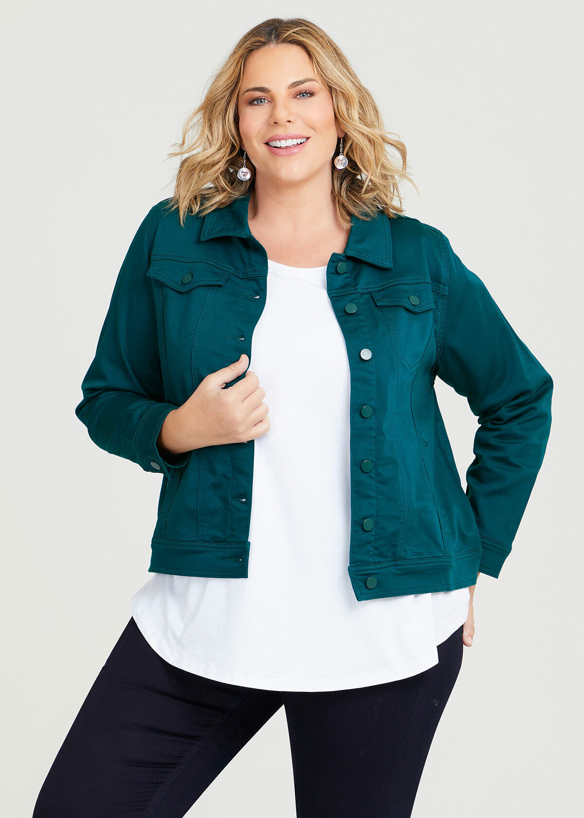 Denim jacket cheap size 12