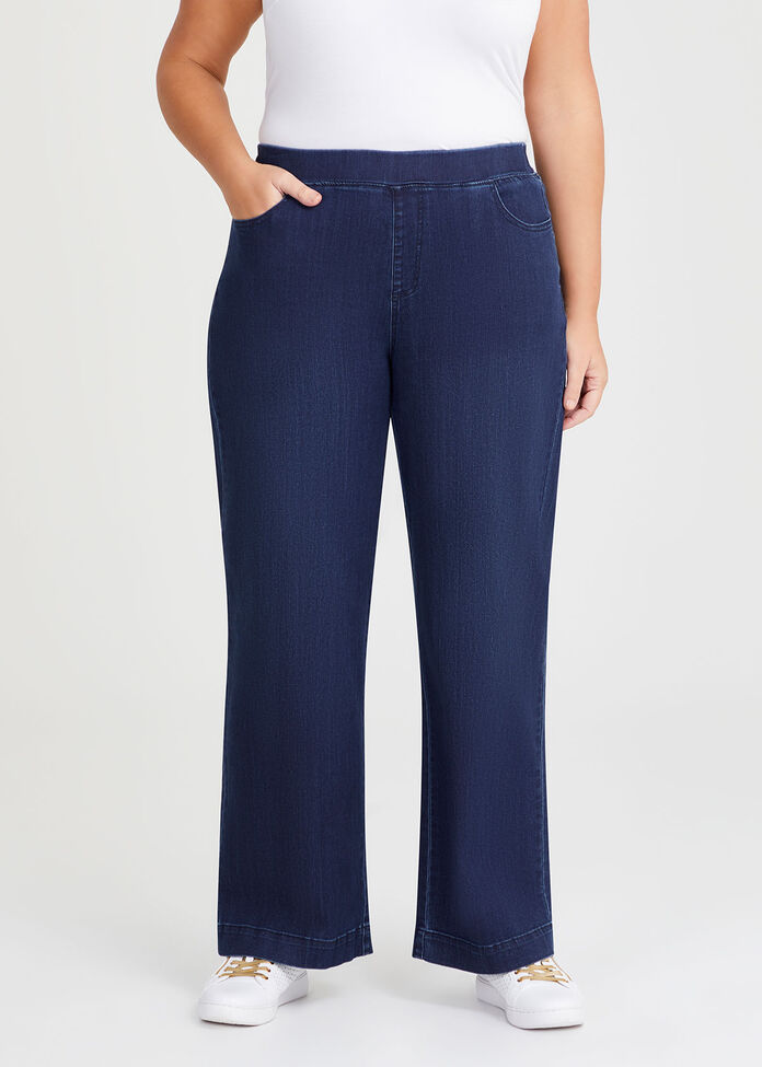 Organic Cotton Wide Leg Jean, , hi-res
