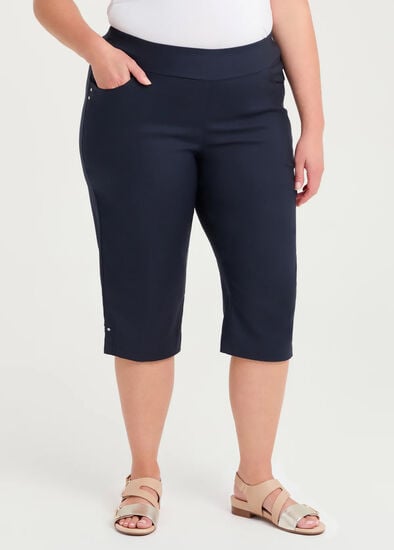 Plus Size Petite Editorial Pocket Long Short