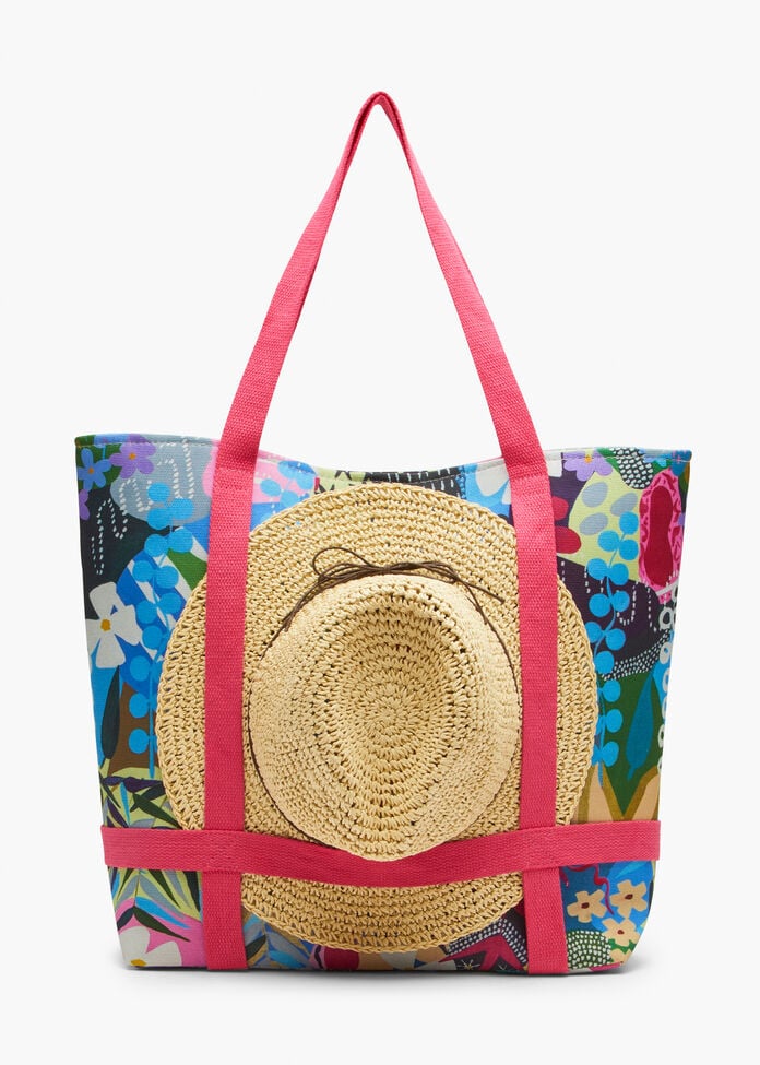 Joan Blond Floral Tote Bag, , hi-res