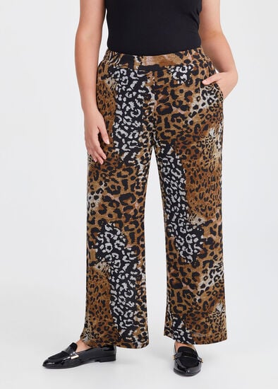 Plus Size Animal Instinct Snug Wide Leg Pant