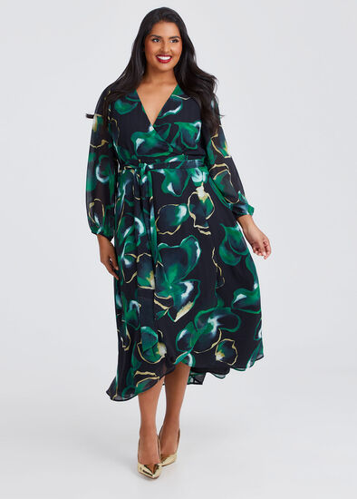 Plus Size Artemis Chiffon Cocktail Dress