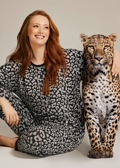Plus Size Lounge Animal Top