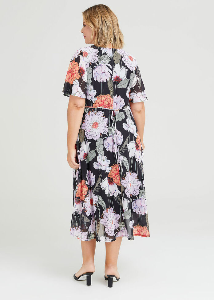 Shop Plus Size Embroidered Peony Maxi Dress, Multi | Taking Shape AU