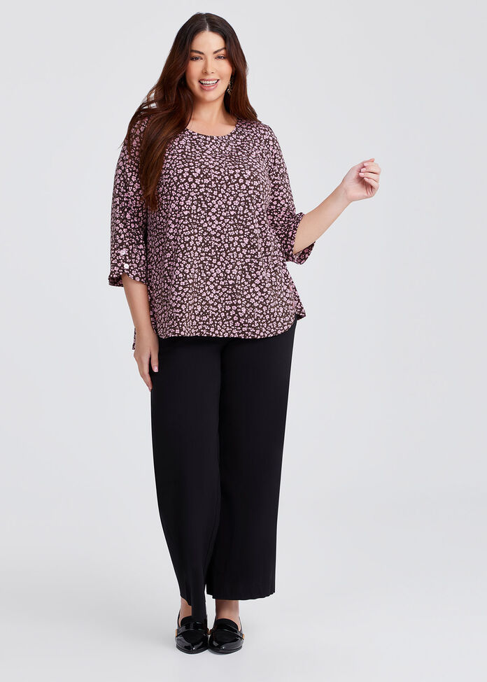 Button Detail Luna Top, , hi-res