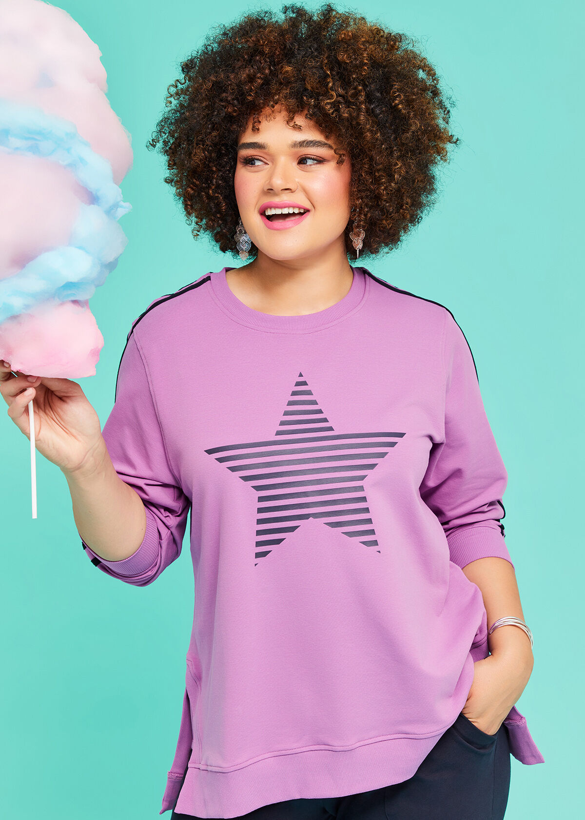 Women's plus sales size cotton sweaters