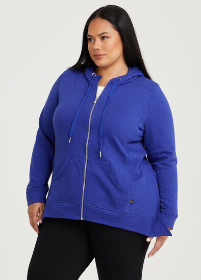 Plus Size Active Hooded Jacket
