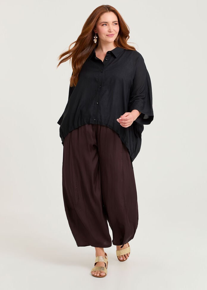Linen Blend Blythe Overshirt, , hi-res