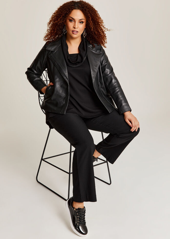Leather Kayla Jacket, , hi-res