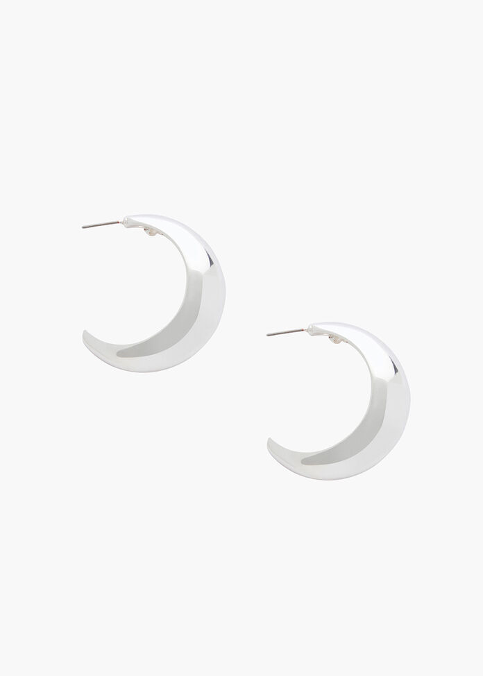 Clean Hoop Earrings, , hi-res