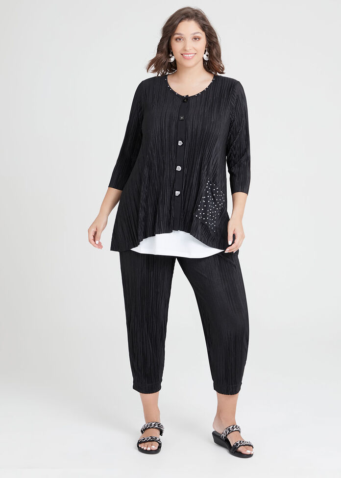 Pretty Pleats Cardi, , hi-res