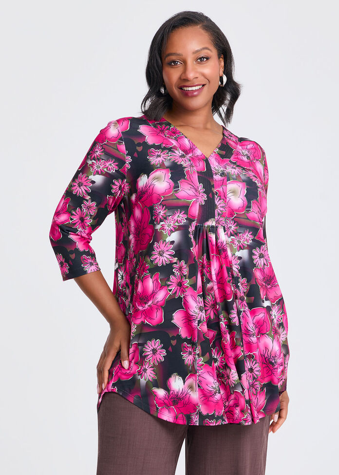 Susie V-neck Tunic, , hi-res