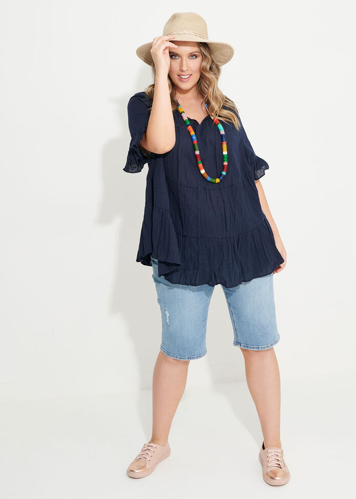 Cotton Crush Top, , hi-res