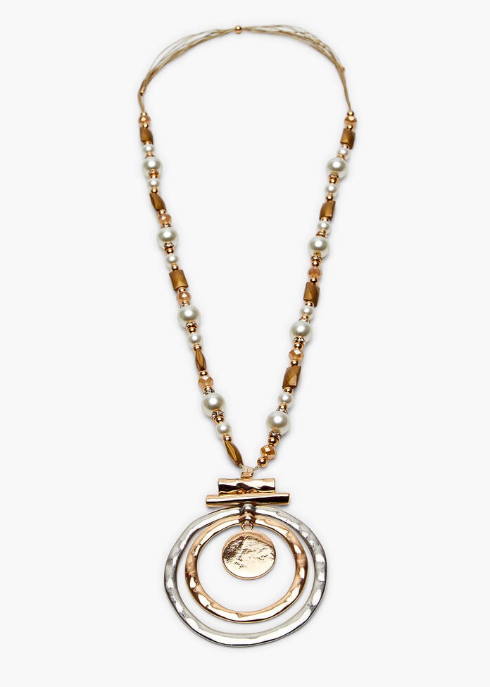 Natural Gong Long Necklace, , hi-res