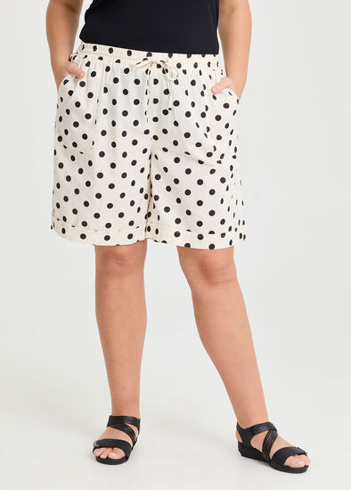 Plus Size Cotton Linen Bermuda Short