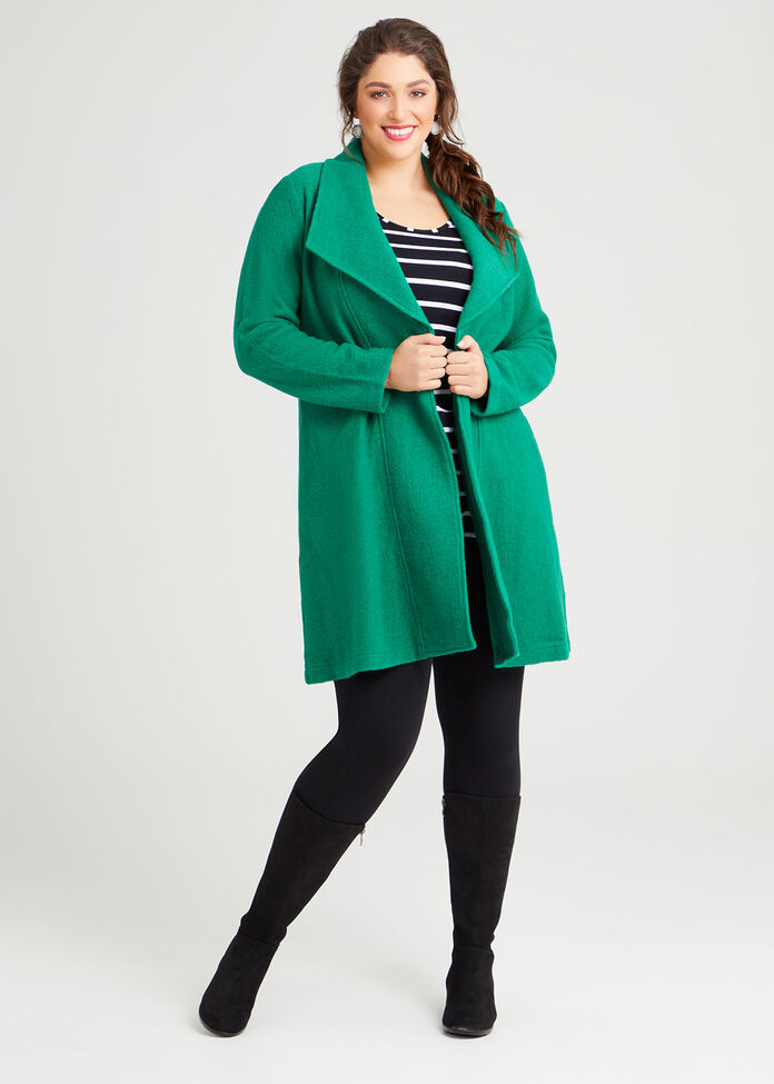Morgan Boiled Wool Coat, , hi-res