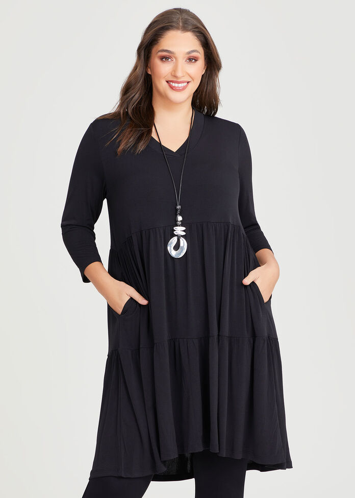 Luna Tier Midi Dress, , hi-res