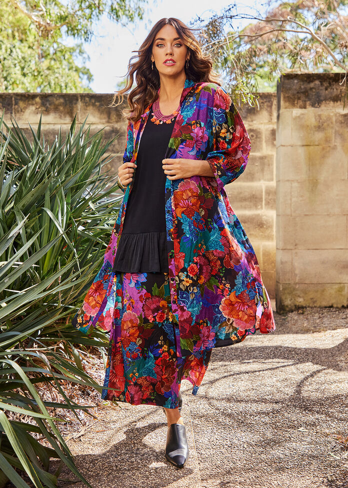 Wildflowers on Pearl Shirt Dress