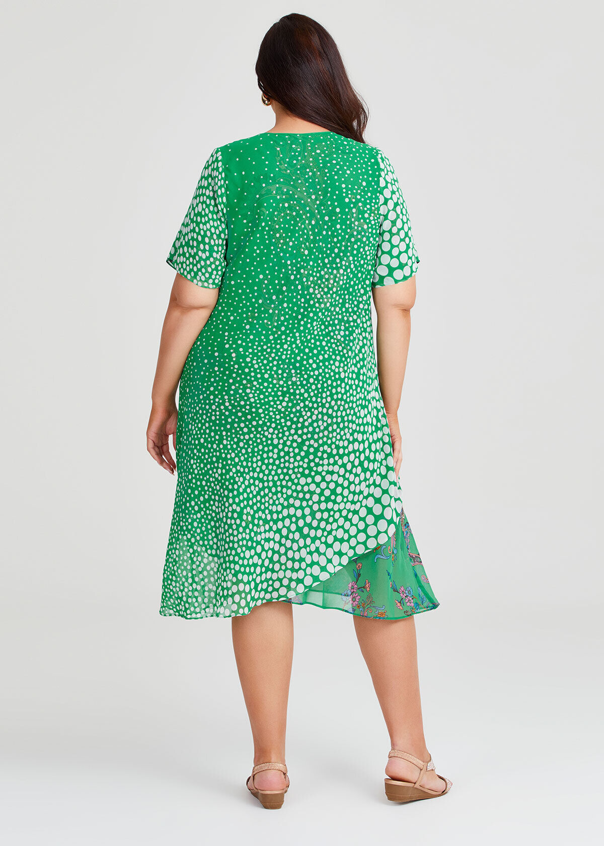 Shop Plus Size Reversible Travel Dress in Green Taking Shape AU