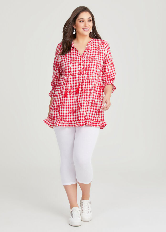 Good Earth Australian Cotton Crop Legging, , hi-res