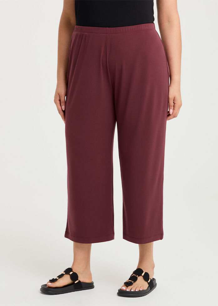 Pull On Crop Culotte, , hi-res
