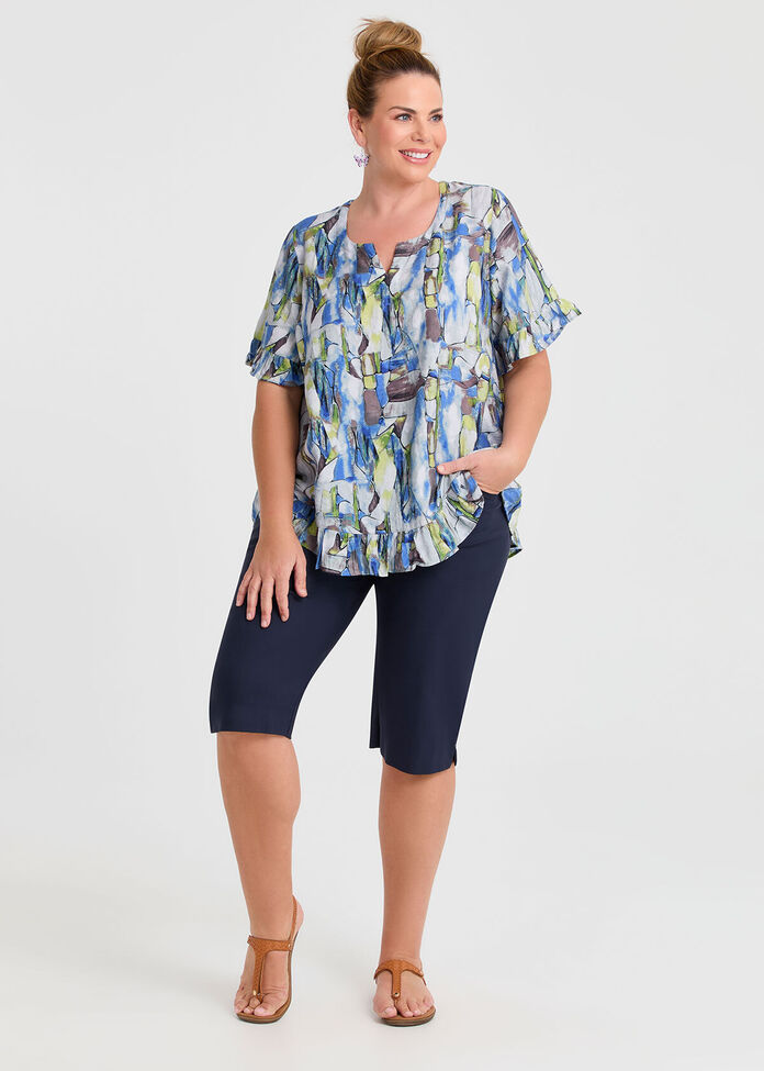 Salsa Ruffle Natural Top, , hi-res