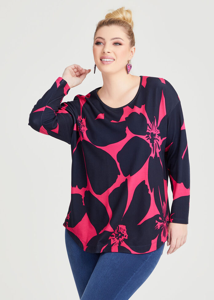 Bamboo Ponte Floralia Top, , hi-res