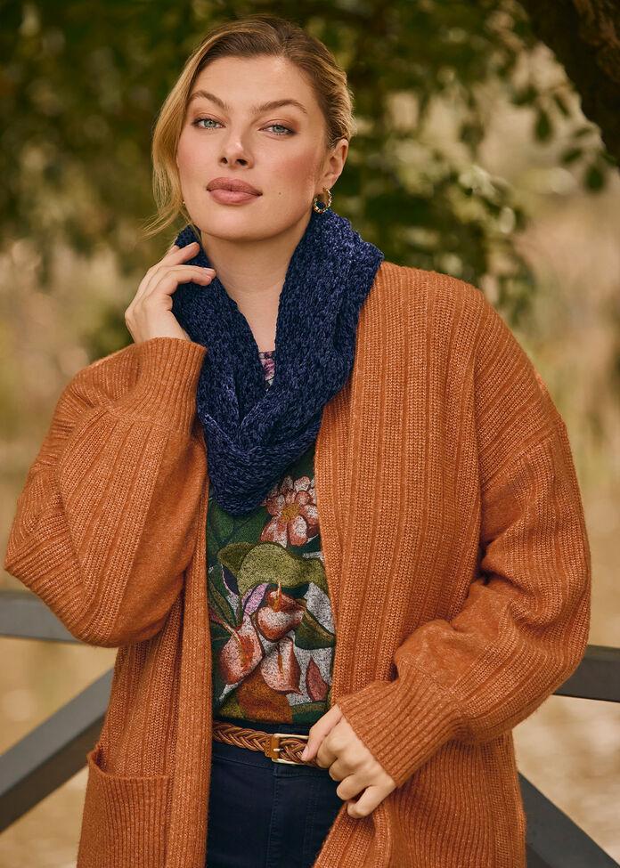 Bamboo Cosy Asymmetrical Top, , hi-res