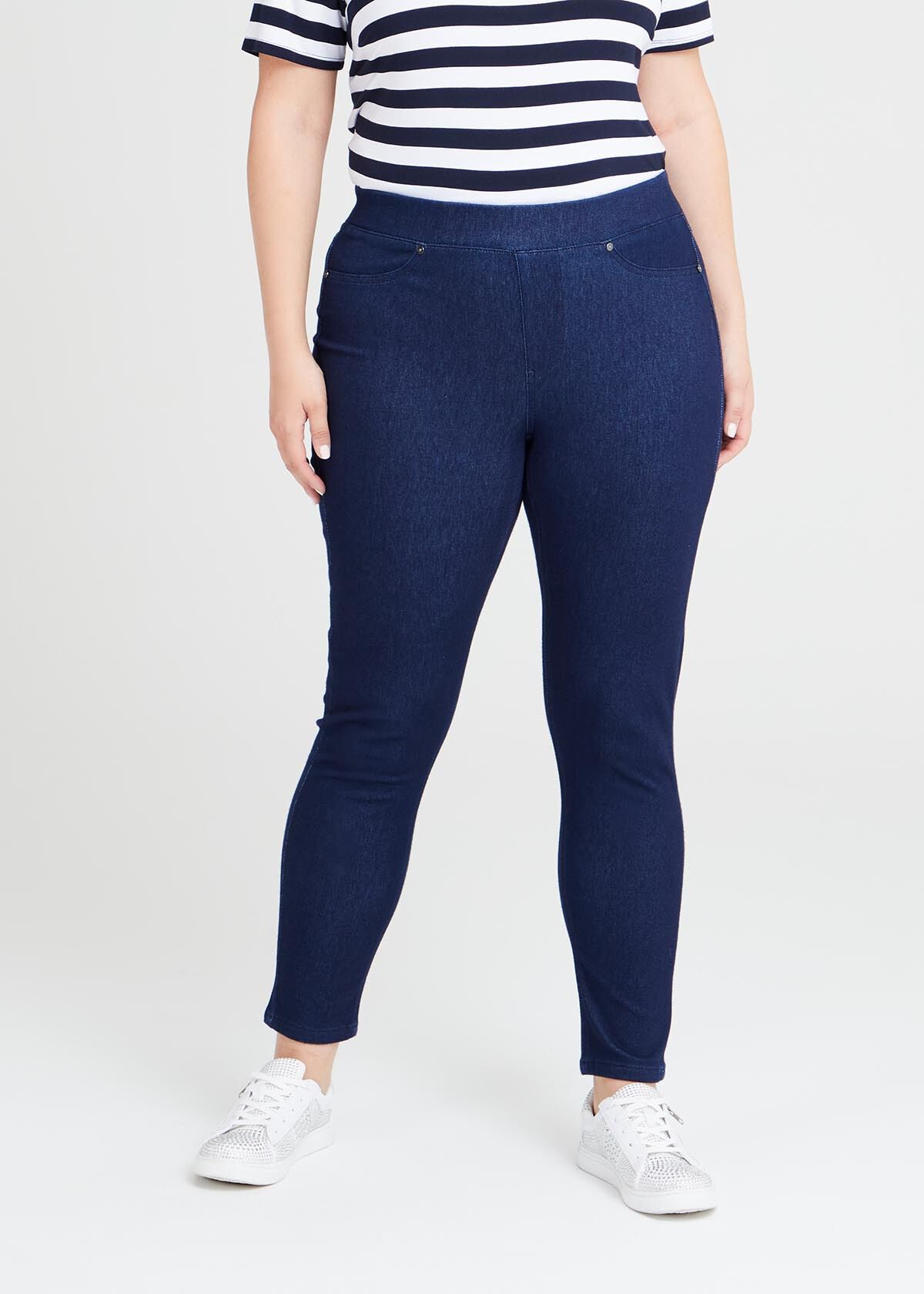 Plus size store denim jeggings