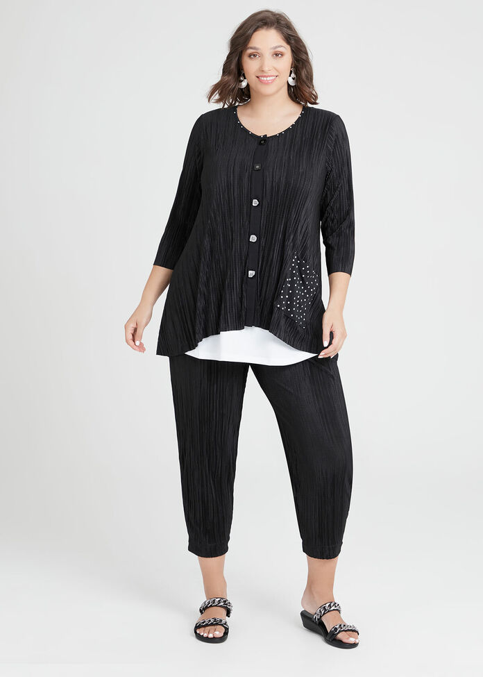 Pretty Pleats Cardi, , hi-res