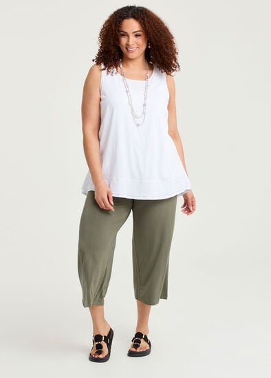 Plus Size Bamboo Culotte Pant
