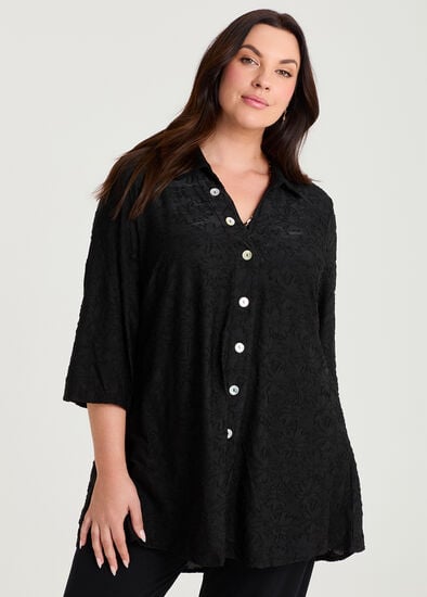 Plus Size Melina Textured Shirt