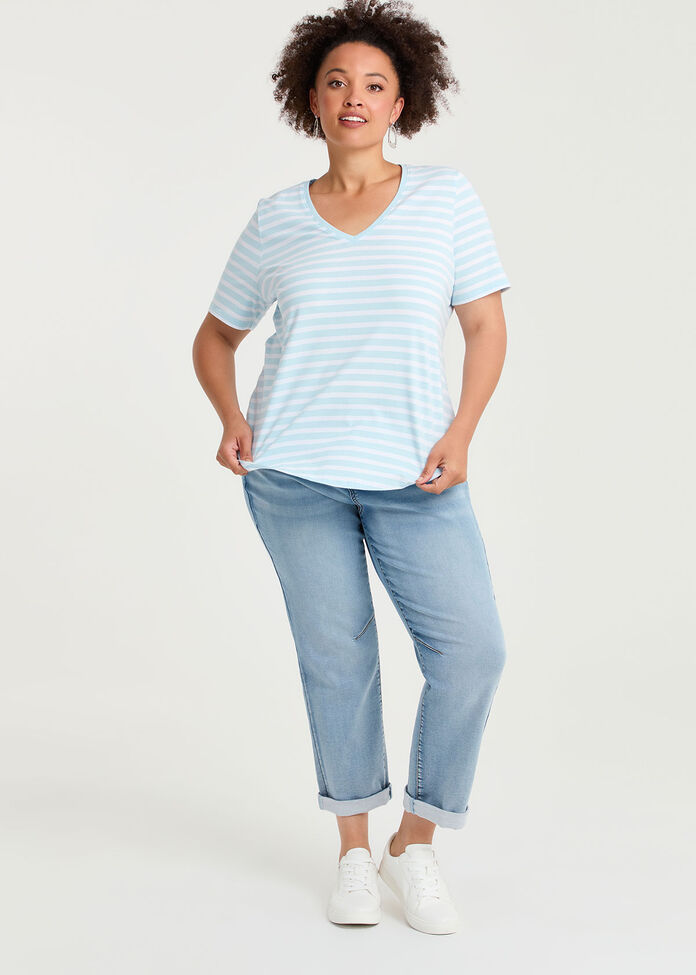 Australian Cotton Stripe T-shirt, , hi-res