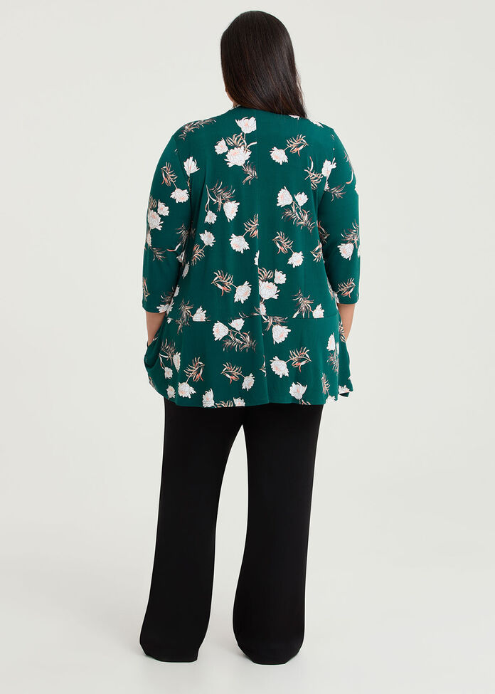 In Bloom Peplum Luna Top, , hi-res