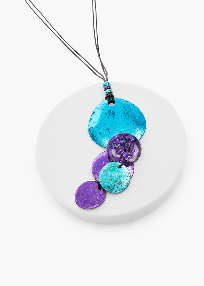 Metallic Foil Necklace, , hi-res