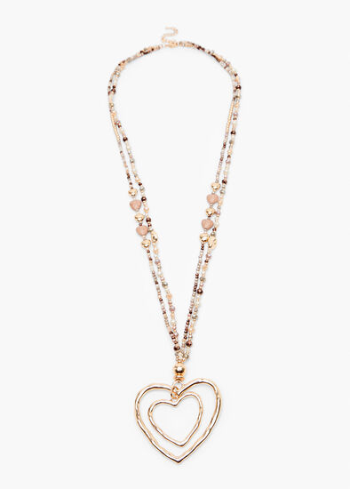 Beaded Heart Necklace
