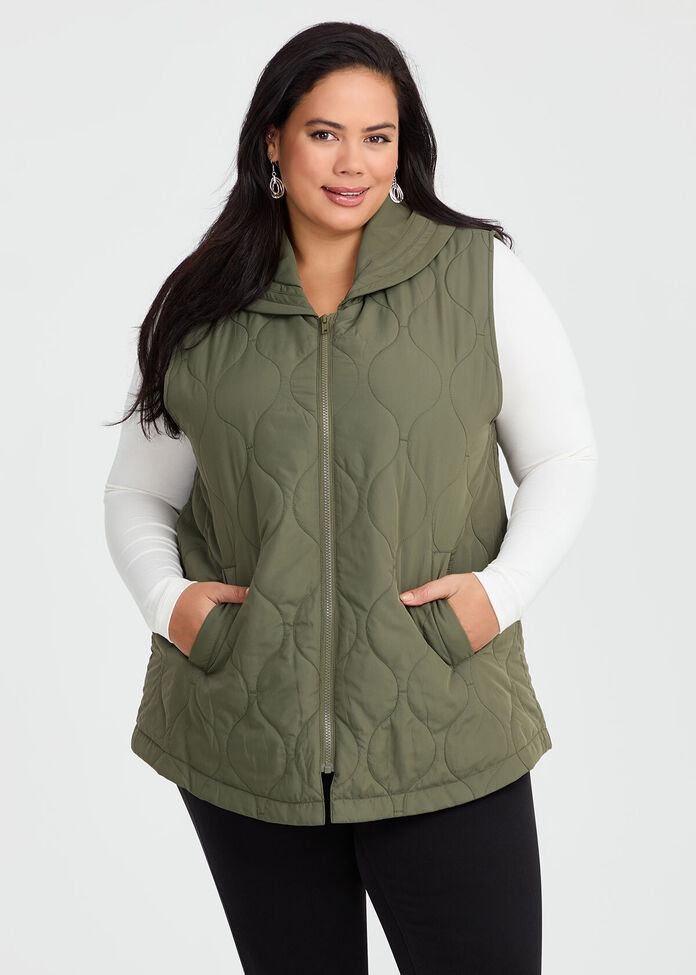 Womens Vest Plus Size Quilted Vests Hooded Vest Women GRASWE