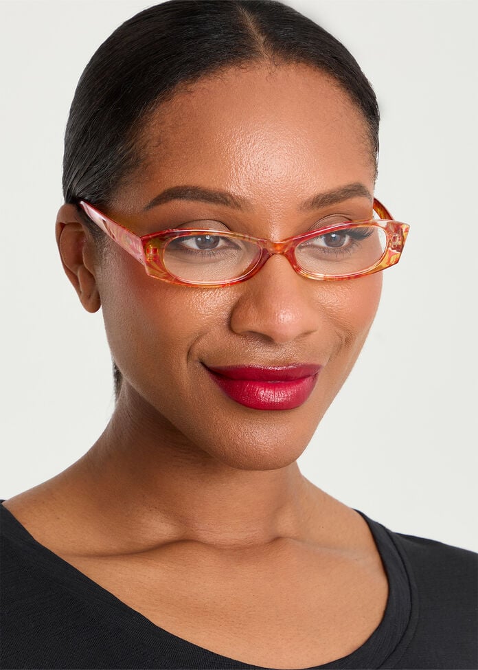 Floral Reading Glasses & Case, , hi-res