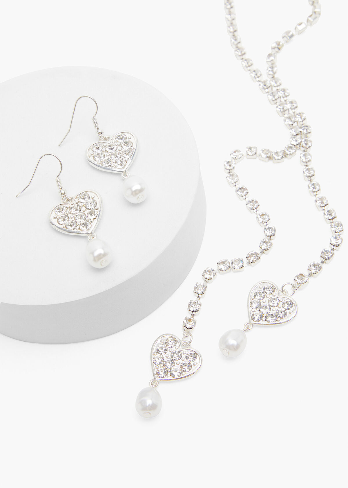 Paparazzi silver 2025 heart necklaces