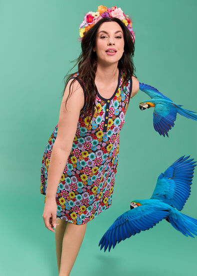 Plus Size Catalina Benedict Floral Nightie