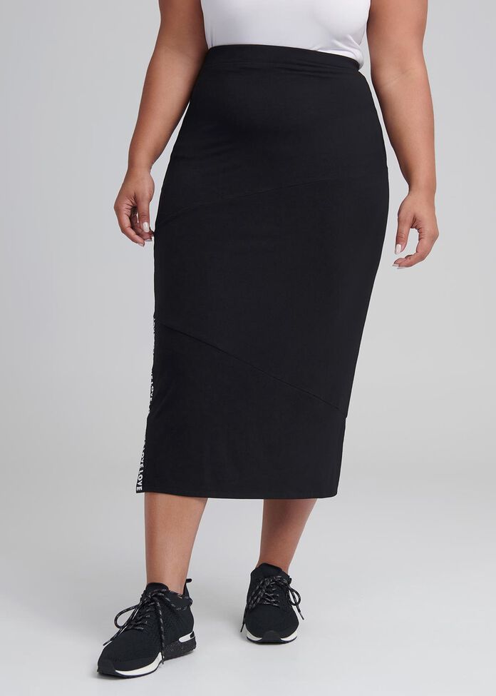 Shop Bamboo Je Taime Skirt in Black, Sizes 12-30 | Taking Shape AU
