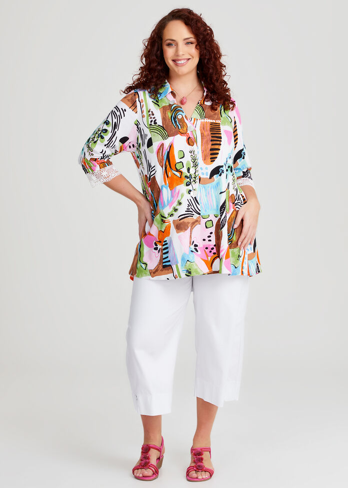 Island Postcards Natural Shirt, , hi-res